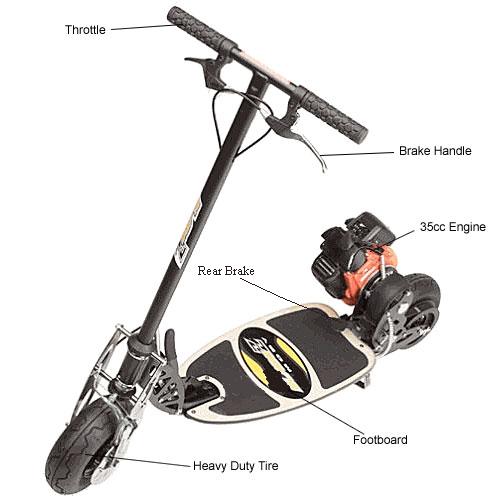 Bladez Moby 35cc Gas Scooters