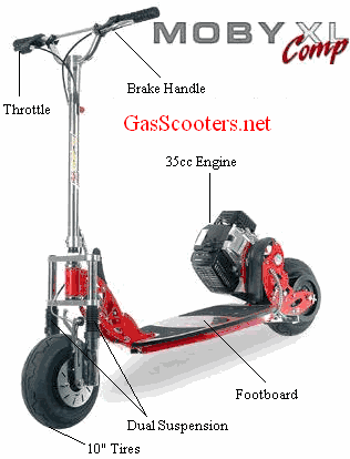 Bladez Moby XL Comp 35cc Gas Scooters