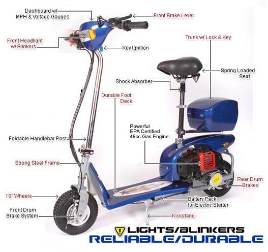 Gas Scooter 49cc X-Treme Xg 470