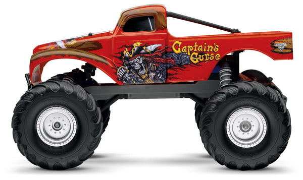 Traxxas 1/10 Scale Captain's Curse 2WD Monster Jam Replica Monster Trucks - 3602G