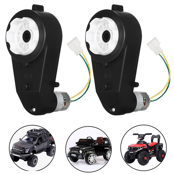 12V High-Speed 35000rpm Motor with Gearbox and Power Wheels for Kids Electric Ride-On Car