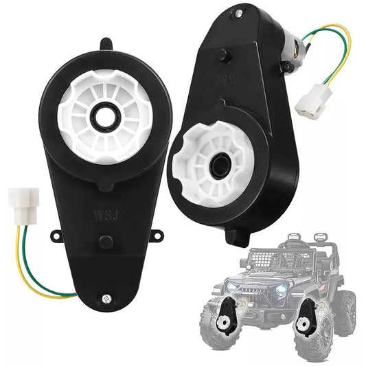 12V Power Wheels with Gearbox and 40000rpm Motor Pair for Kids Electric Ride-On Car Gas Scooters 0