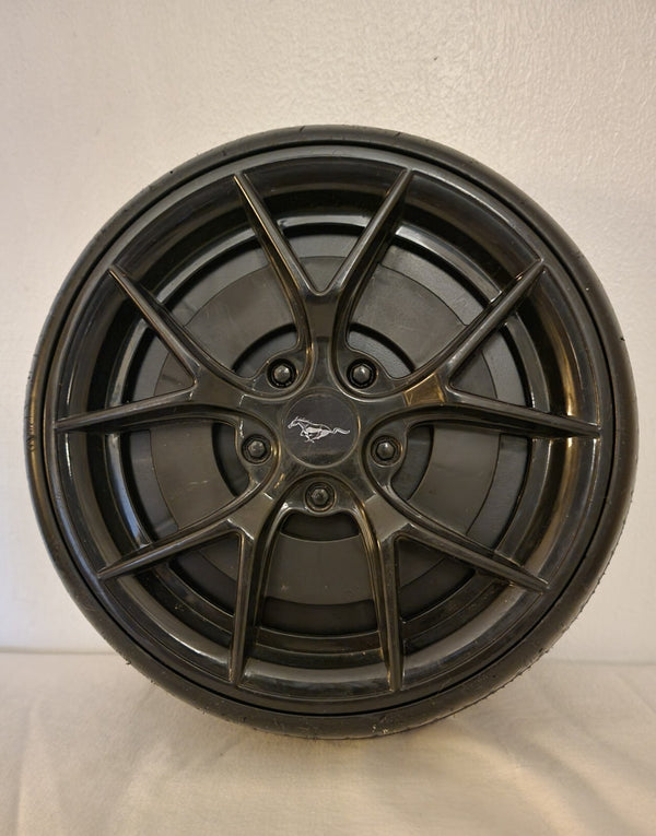 10-Inch Front Wheel Replacement for Red 6V Ford Mustang GT Ride-On Vehicle