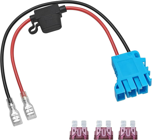12 AWG 12 Volt Blue Wire Harness Connector Compatible with Peg Perego Gas Scooters 0