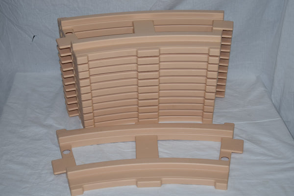 Curved Peg Perego Ride-On Train Track with Thomas Santa FE Train Design