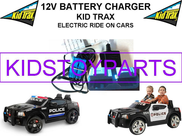 12 Volt Rechargeable Battery Charger with Blue Connector for Kid Trax Dodge Ride-On Toys