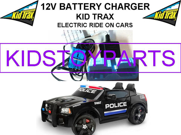 Volt AA Battery Charger with Blue Connector for Kid Trax Dodge Charger SWAT Police Car