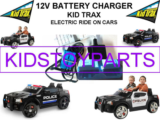 Volt Battery Charger for Kid Trax Dodge Pursuit Police Car with Large Blue Connector Gas Scooters 0