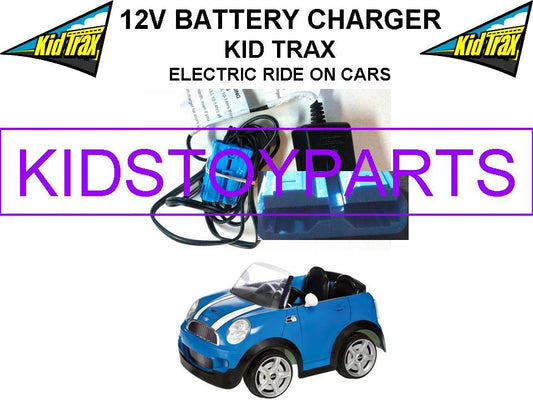 12 Volt Rechargeable Battery Charger with Blue Connector for Kid Trax Mini Cooper Ride-On Toys Gas Scooters 0