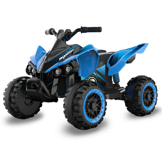 Volt Blue Phantom Battery-Powered ATV with Action Wheels for Boys and Girls Gas Scooters 0
