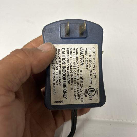 12V 2-Prong Charger for Peg Perego Ride-On Batteries Gas Scooters 0