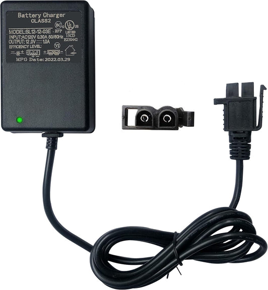 12 Volt Battery Charger for Kids Ride-On Cars and Yamaha Raptor 7 Toys Gas Scooters 0