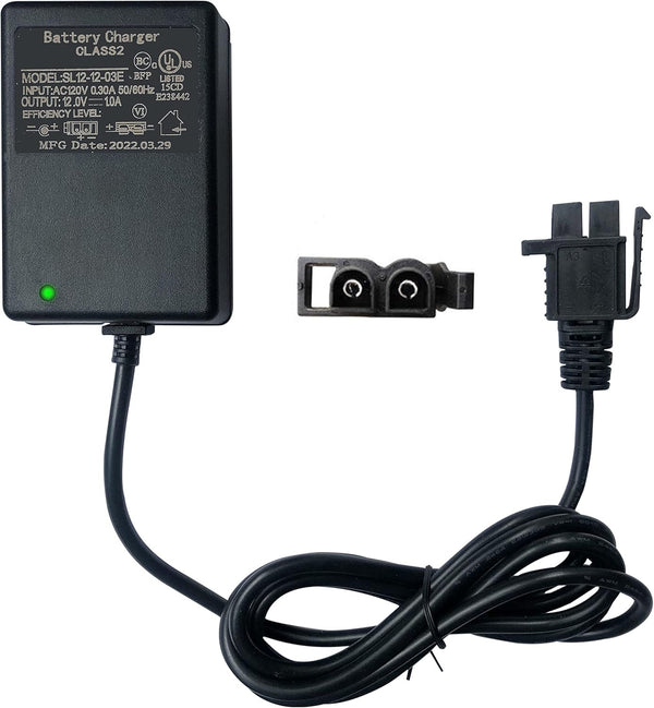 12 Volt Battery Charger for Kids Ride-On Cars and Yamaha Raptor 7 Toys