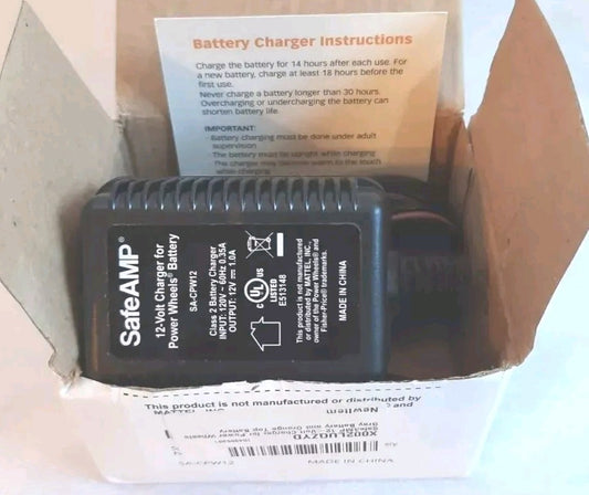 12-Volt Charger for Power Wheels Gray Battery with Orange Top Gas Scooters 0