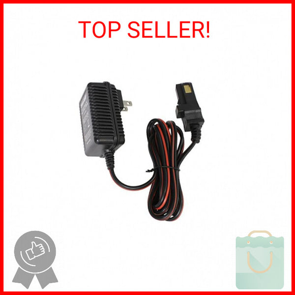 12-Volt Charger for Power Wheels with Gray Battery and Orange Top