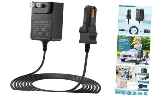 12-Volt Replacement Charger for Power Wheels Gray Battery with Orange Top Gas Scooters 0
