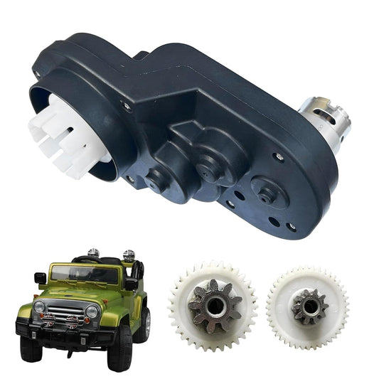 12 Volt RS550 High-Speed 35000RPM Motor with Gearbox for Kids' Ride-On Power Wheels Gas Scooters 0