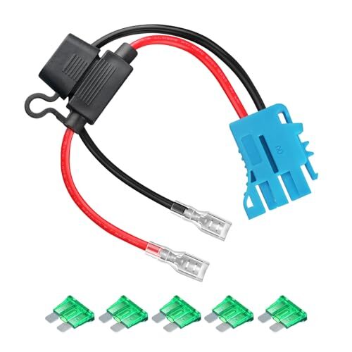 12-Volt SLA Battery Wiring Harness with 12AWG 1A Connector for Peg Perego Gas Scooters 0