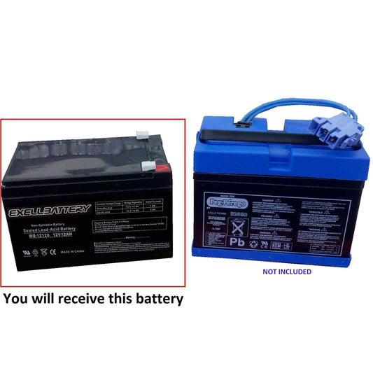 12V 12Ah Rechargeable Battery Compatible with Peg Perego Gator Polaris Gaucho Hummer Vehicles Gas Scooters 0