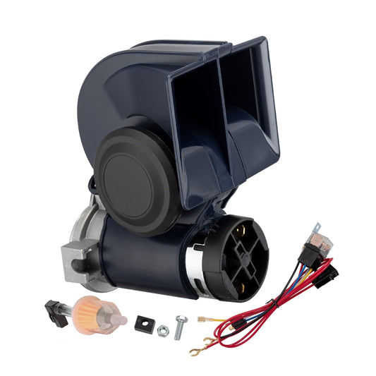 12V 150DB Loud Blue Train Air Horn Kit with Wire for Car and Truck Gas Scooters 0
