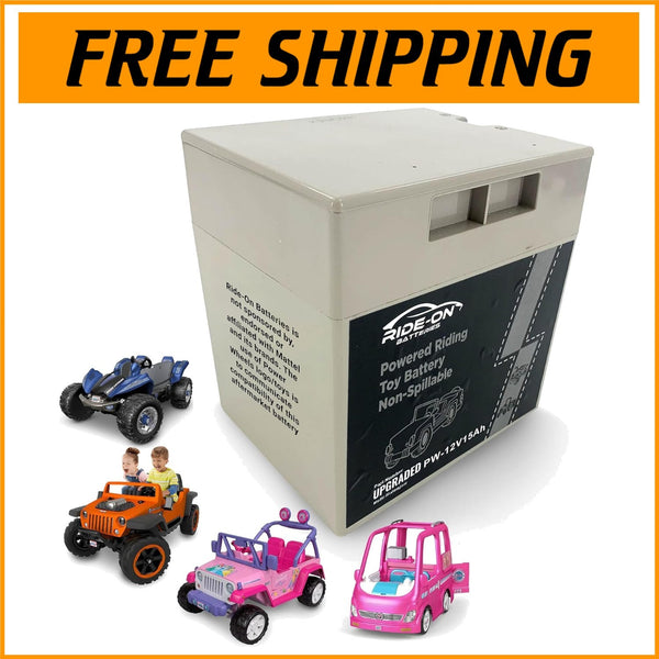 12V 15Ah Ride-On Battery Upgrade for Enhanced Power and Extended Playtime