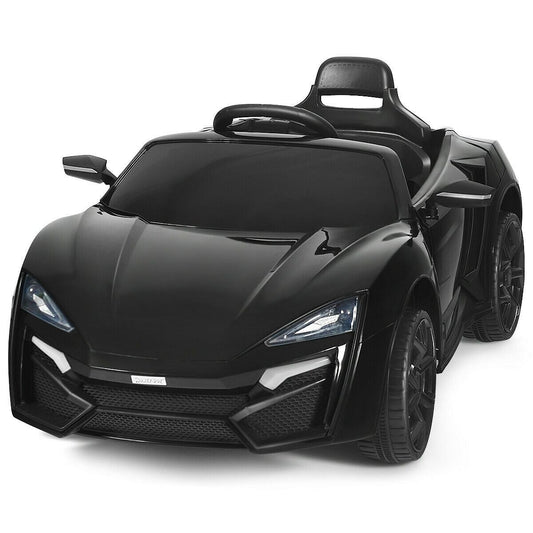12V 2.4G RC Electric Vehicle with Lights in Black Gas Scooters 0