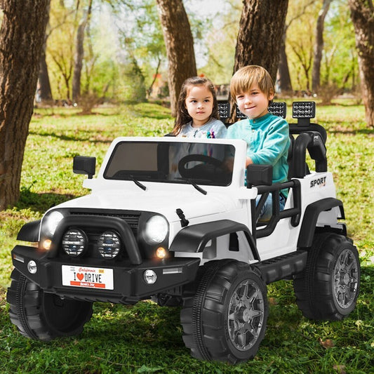 12V 2-Seater Electric Kids Truck Ride-On Battery Powered with Remote Control Gas Scooters 0