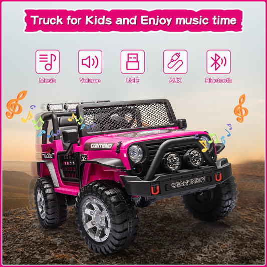 12V Electric 2-Seater Kids Ride-On Jeep with USB, Bluetooth, and Remote Control Gas Scooters 0