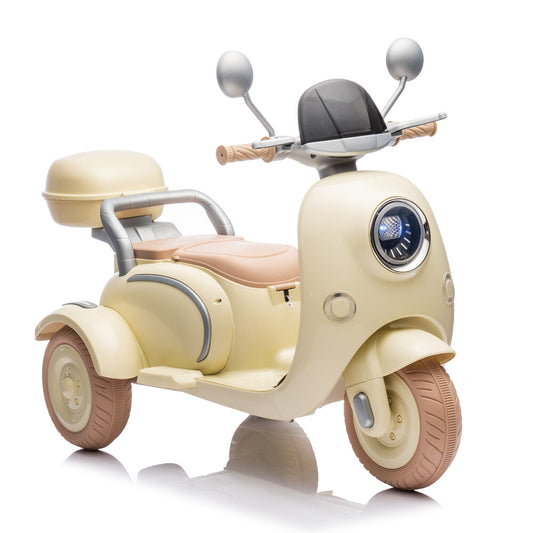 12V 2-Seater Electric Ride-On Motorcycle with LED Headlight for Kids Ages 3-6 Gas Scooters 0