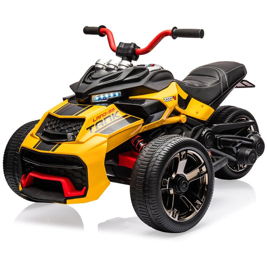 12V 3-Wheeler Ride-On Electric ATV Motorcycle Battery-Powered Vehicle Gas Scooters 0