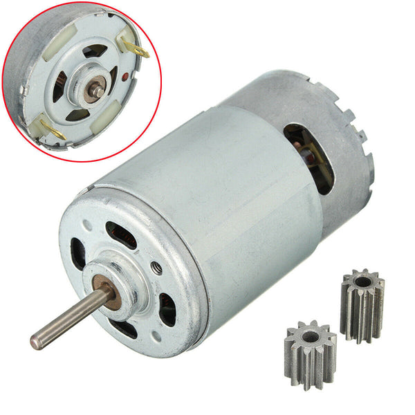 12V 30000RPM Electric Motor Gearbox with 2 Gears for Kids Ride-On Car Toy Parts