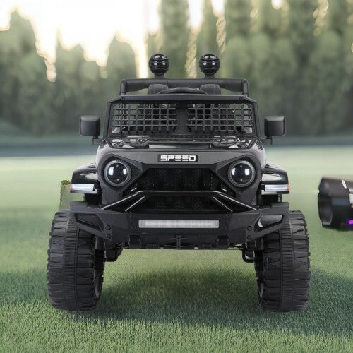 12V 7A Kids Electric Ride-On Truck with Power Wheels, LED Lights, and 2.4G Remote Control Gas Scooters 0