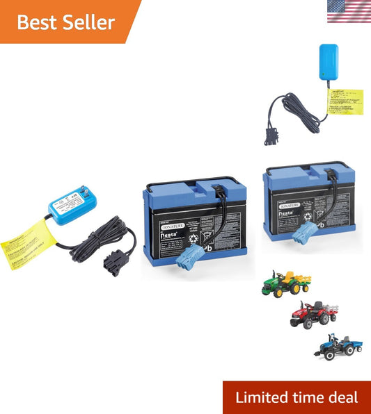 12V 8AH Rechargeable Battery with Charger Compatible for Peg Perego John Deere and Ducati Ride-On Toys Gas Scooters 0