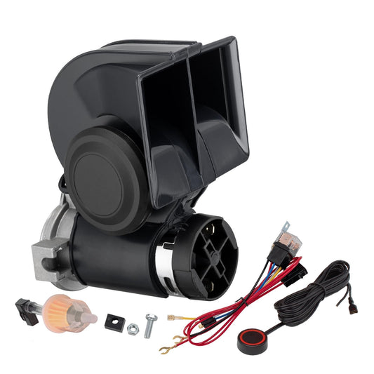 12V High-Pitched Air Horn with Wired Button for Trucks and Cars Gas Scooters 0
