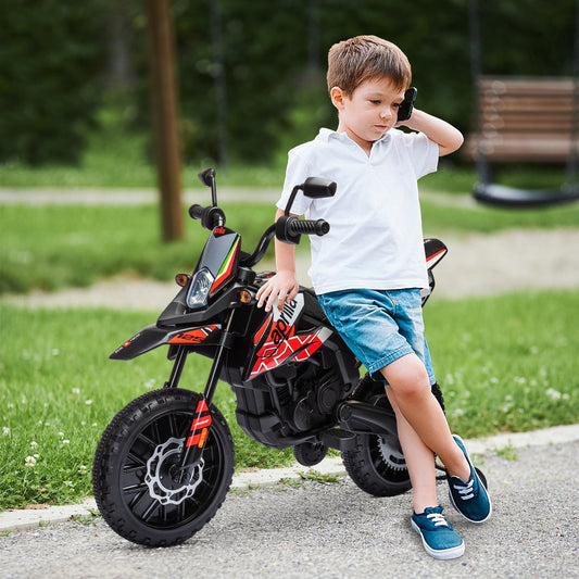 12V Licensed Kids Motorcycle with Training Wheels Red Gas Scooters 0