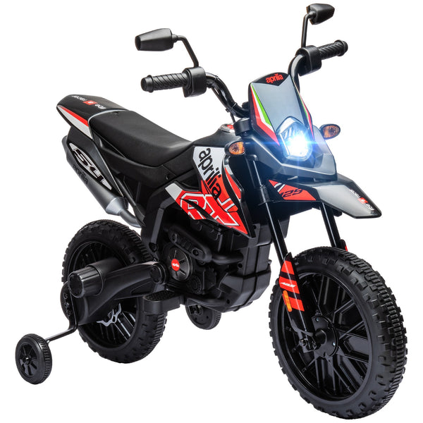 12V Licensed Kids Motorcycle with Training Wheels Red