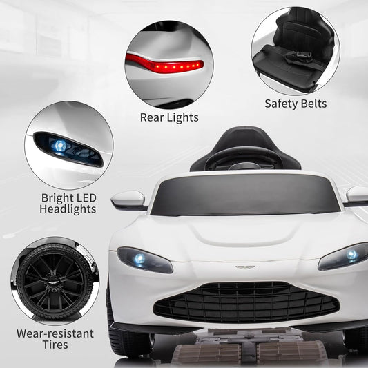 12V Ride-On Car for Kids with Remote Control and LED Lights Gas Scooters 0
