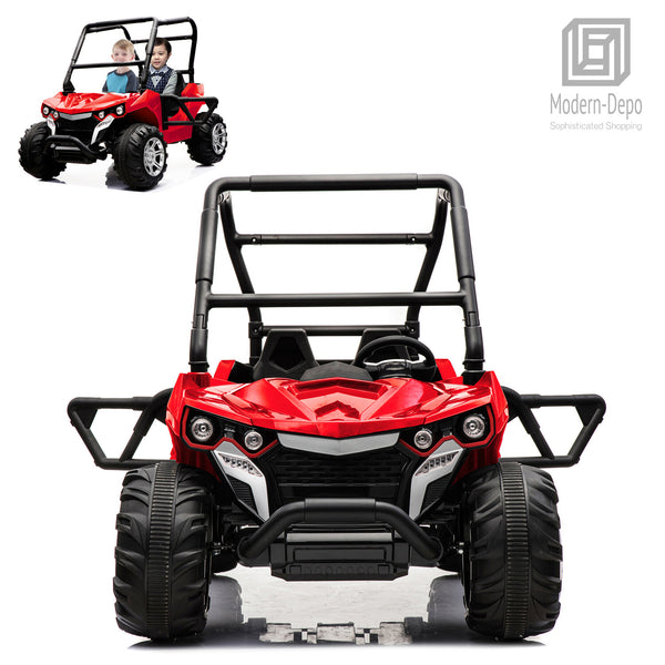 12V Kids Electric Ride-On ATV Quad with Remote Control, 2 Seats, MP3, and USB