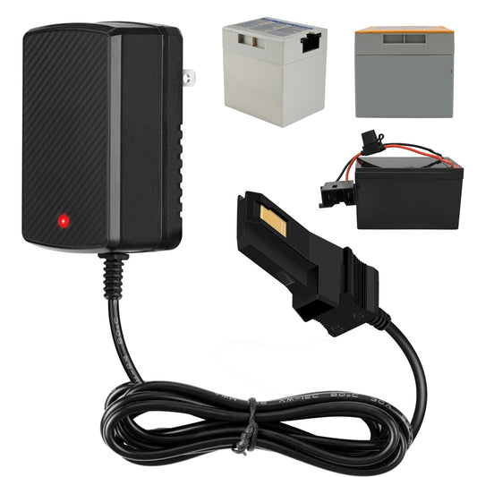 12V Battery Charger Compatible with All Power Wheels Gray and Orange Battery Packs Gas Scooters 0