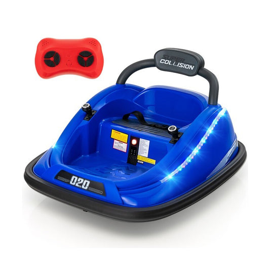 12V Battery Powered Kids Electric Bumper Car Ride-On Toy with Remote Control Gas Scooters 0