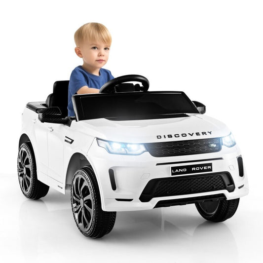 12V Battery Powered Licensed Kids Land Rover Ride-On Car with Remote Control and Lockable Doors Gas Scooters 0