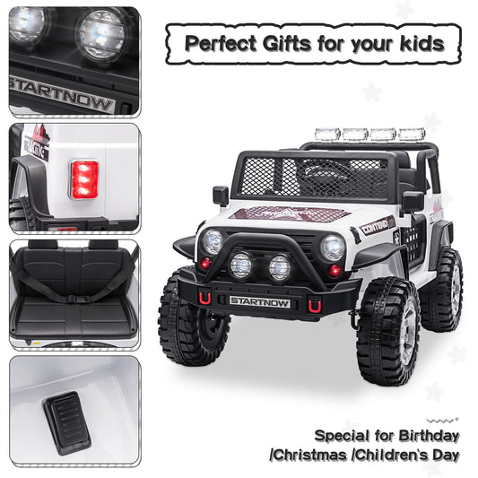 12V Electric Kids Ride-On Jeep Toy Car with USB, Bluetooth, Remote Control, and Music Gas Scooters 0