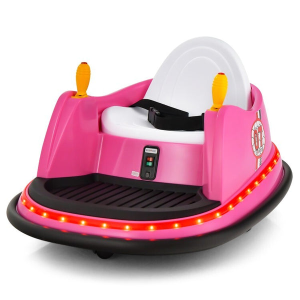 12V Battery Powered Kids Electric Ride-On Bumper Car with 2 Driving Modes for Toddlers