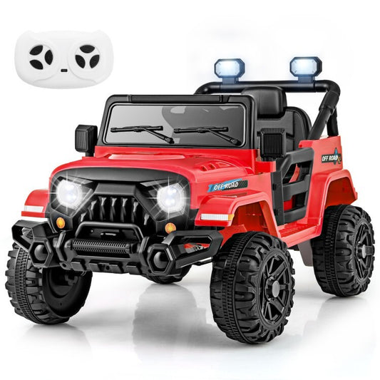 12V Battery-Powered Kids Electric Ride-On Truck Car with Remote Control and 3 Speed Settings Gas Scooters 0