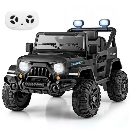 12V Battery-Powered Kids Electric Ride-On Truck Car with Remote Control, Wheels & 3 Speed Settings Gas Scooters 0