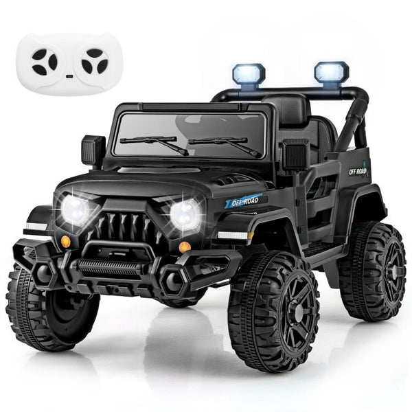 12V Battery-Powered Kids Electric Ride-On Truck Car with Remote Control, Wheels & 3 Speed Settings