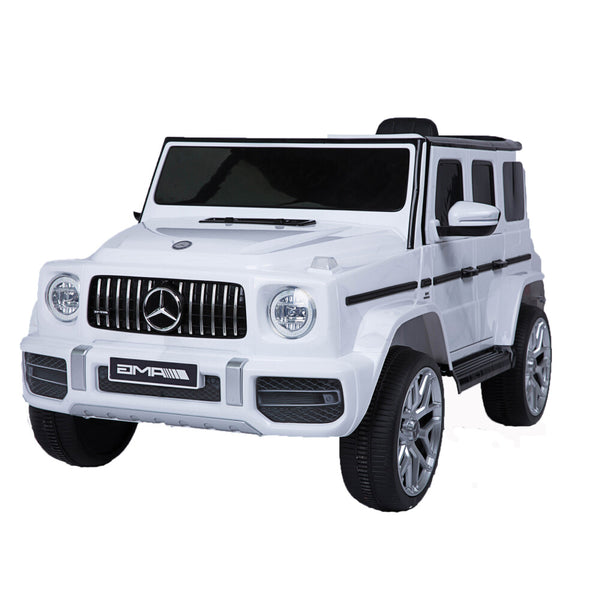 12V Licensed Mercedes G63 Kids Ride-On Car Toy with 2.4G Remote Control and Rechargeable Battery