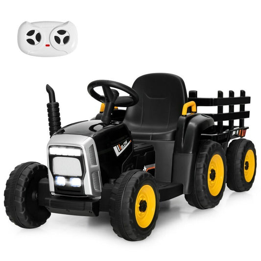 12V Battery-Powered Kids Electric Ride-On Tractor Toy with Safety Belt for Toddlers Gas Scooters 0