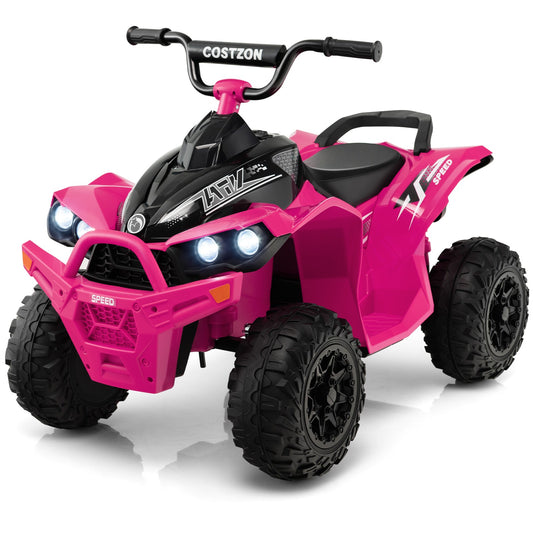 12V Battery Powered Kids Electric Ride-On ATV 4-Wheeler Quad Car with MP3 and Lights Gas Scooters 0