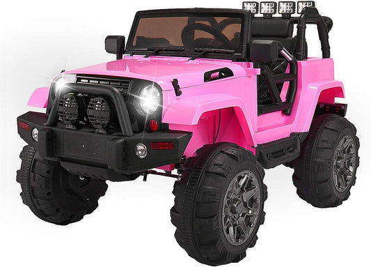 12V Battery-Powered Pink Electric Toy Car for Kids with Remote Control Gas Scooters 0